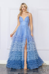 Ombre Tiered Gown | Periwinkle