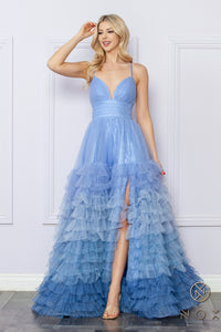 Ombre Tiered Gown | Periwinkle