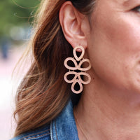 Gold Plaza Loop Earrings