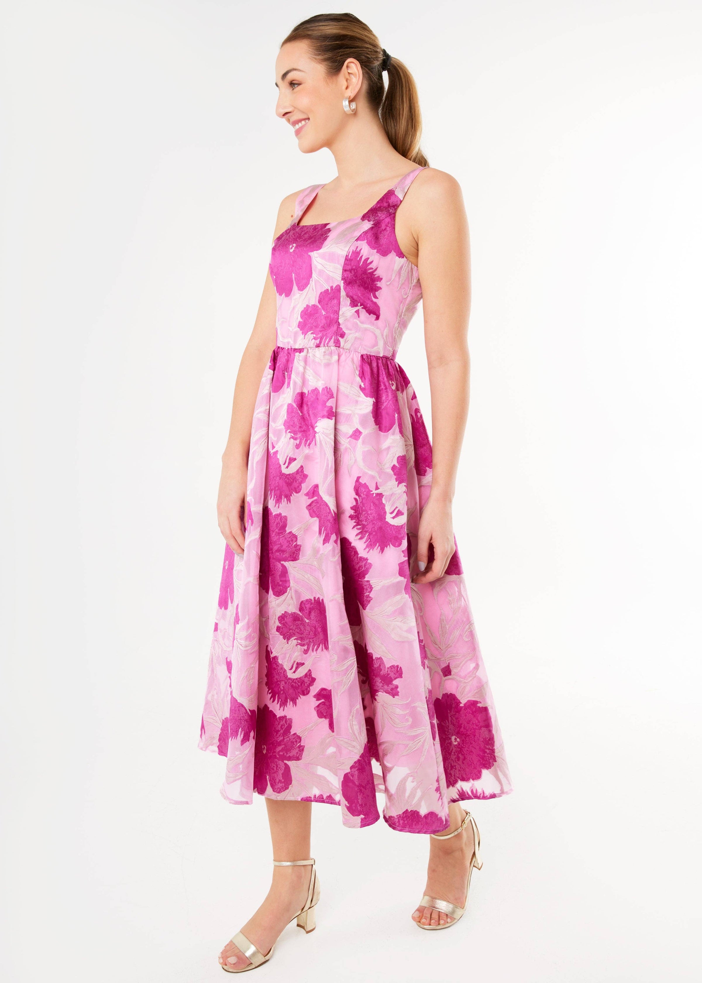 Magenta Victoria Dress