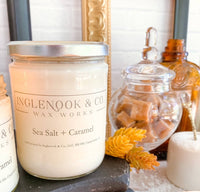Sea Salt + Caramel Soy Candle - 16 oz