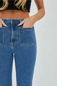 Front Patch Pocket Jeans