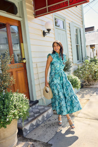 Sleeveless Sadie Aqua Dress