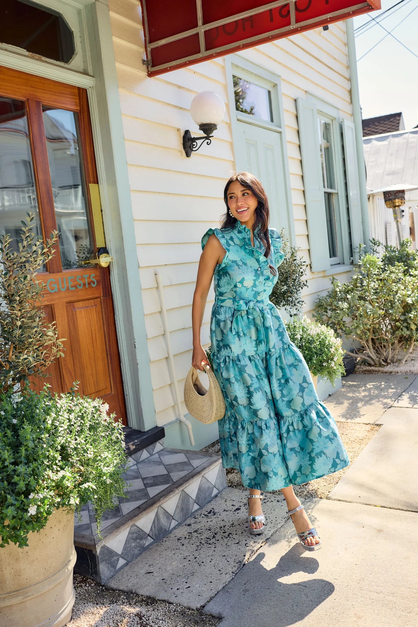 Sleeveless Sadie Aqua Dress