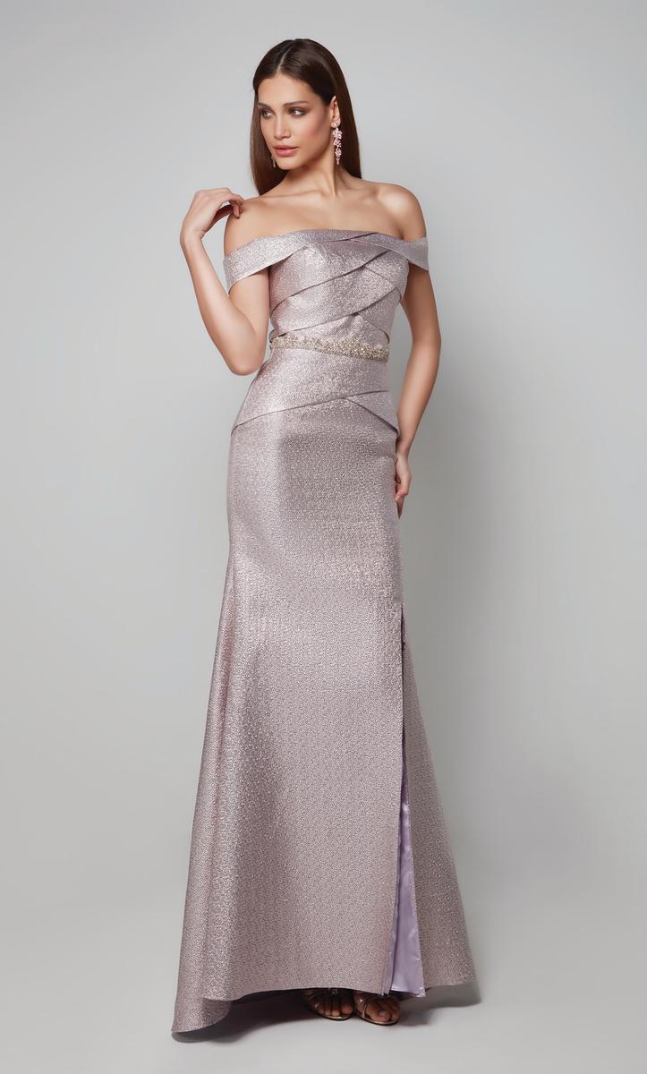 Rose Jacquard Gown | AP-27562