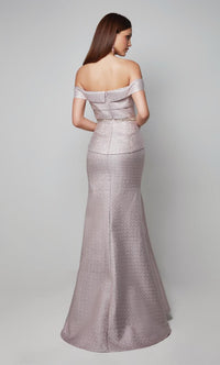 Rose Jacquard Gown | AP-27562