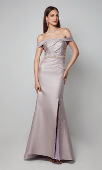 Rose Jacquard Gown | AP-27562