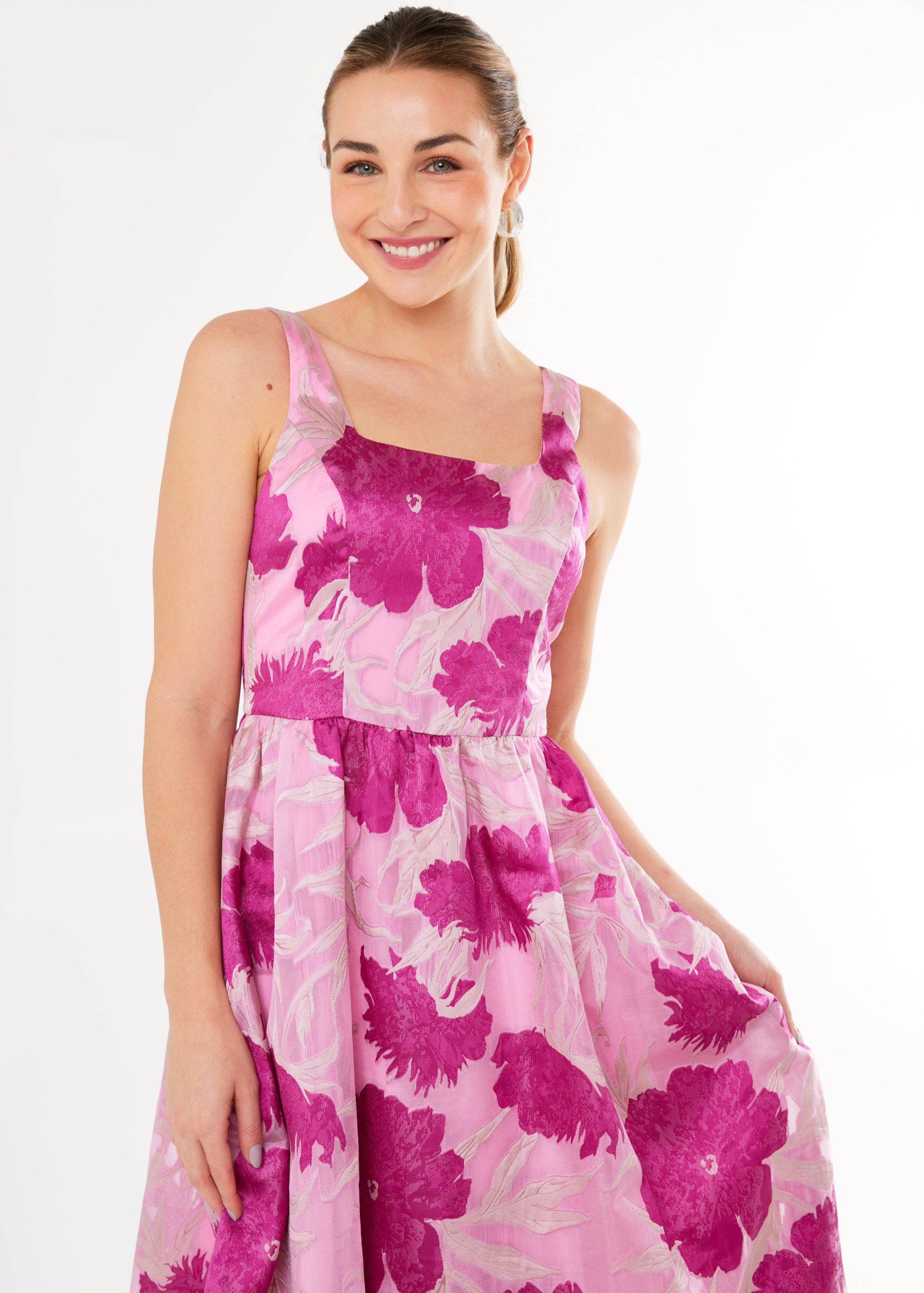Magenta Victoria Dress