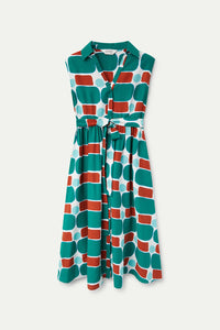 Pepper Mint Printed Dress