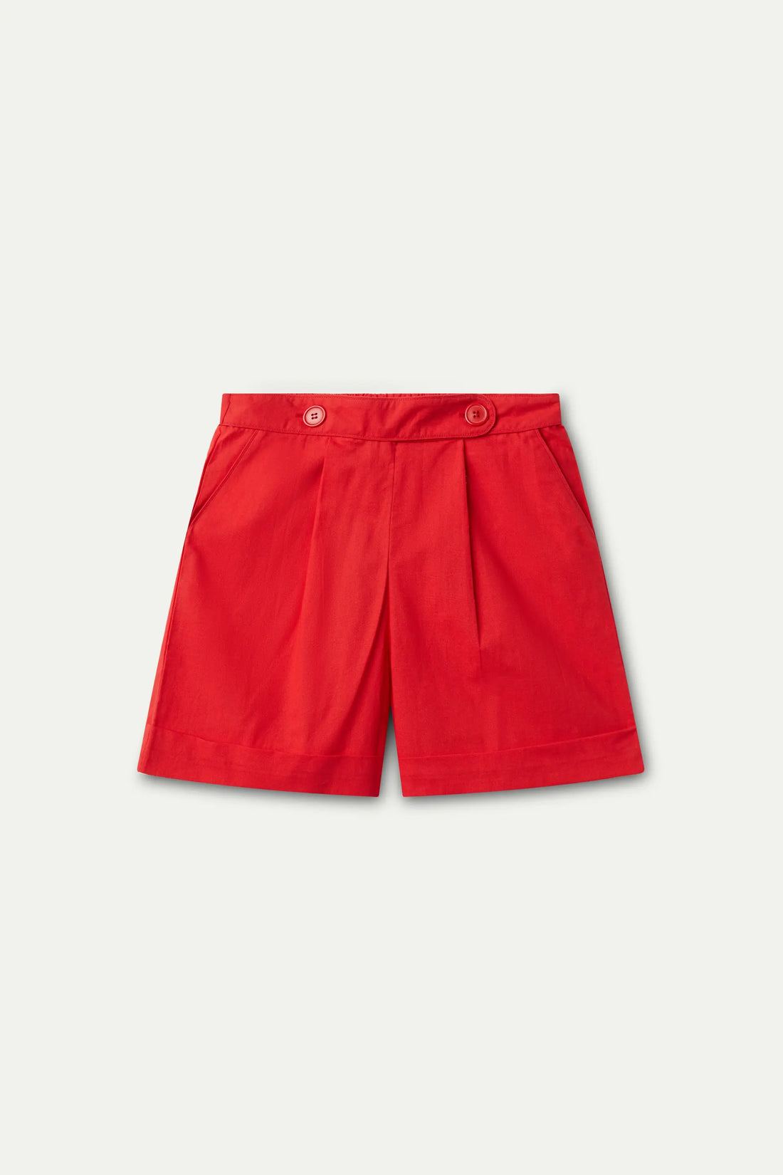 Red Button Shorts