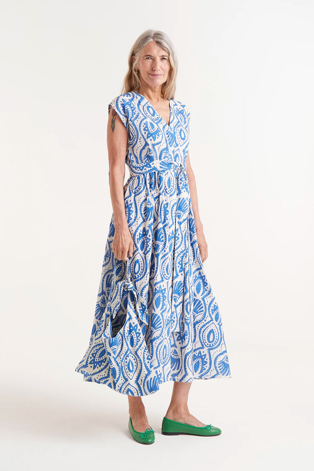 Aquaria Printed Midi Dress