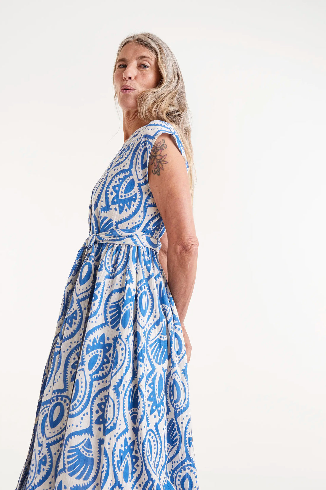 Aquaria Printed Midi Dress
