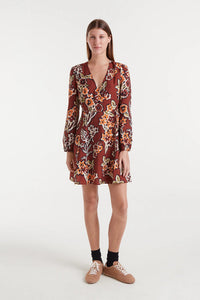 Mini Crepe Wrap Dress
