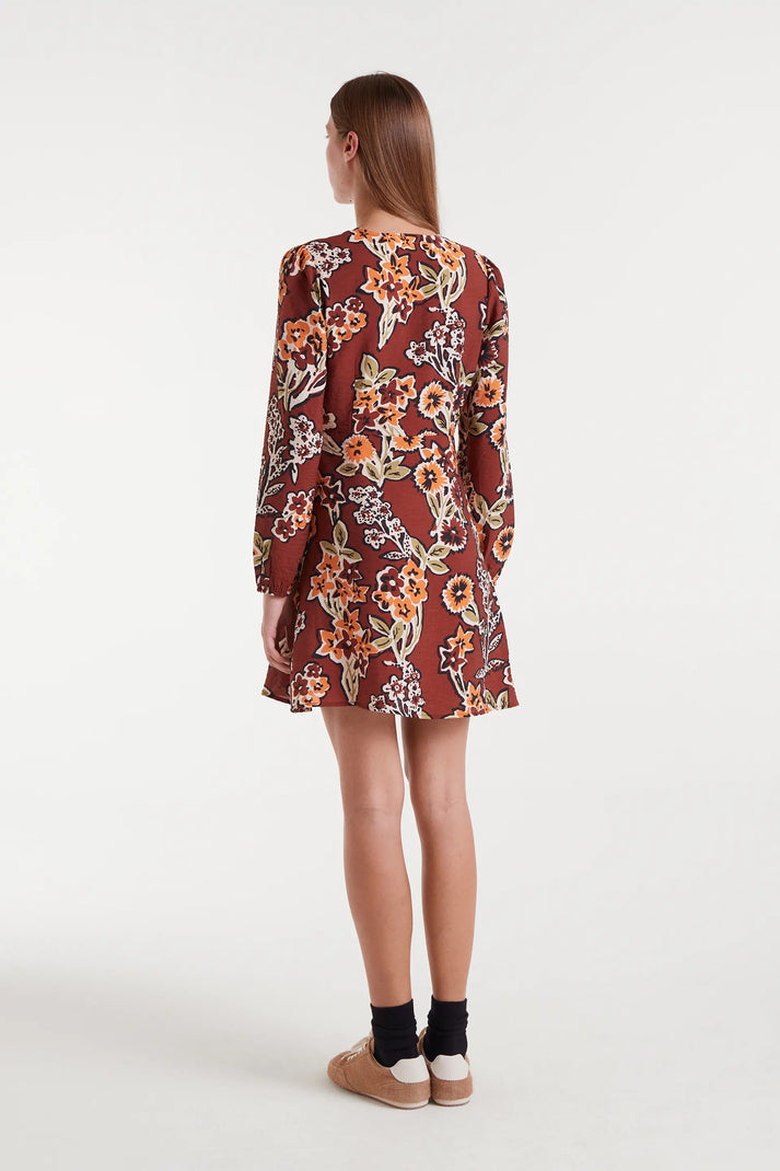 Mini Crepe Wrap Dress