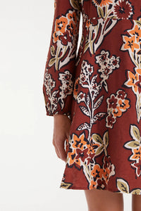 Mini Crepe Wrap Dress