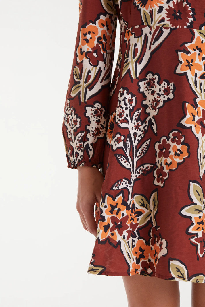 Mini Crepe Wrap Dress