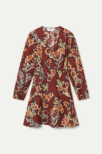 Mini Crepe Wrap Dress