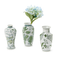 Primrose and Lotus Mini Chinoiserie Vases