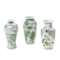 Primrose and Lotus Mini Chinoiserie Vases