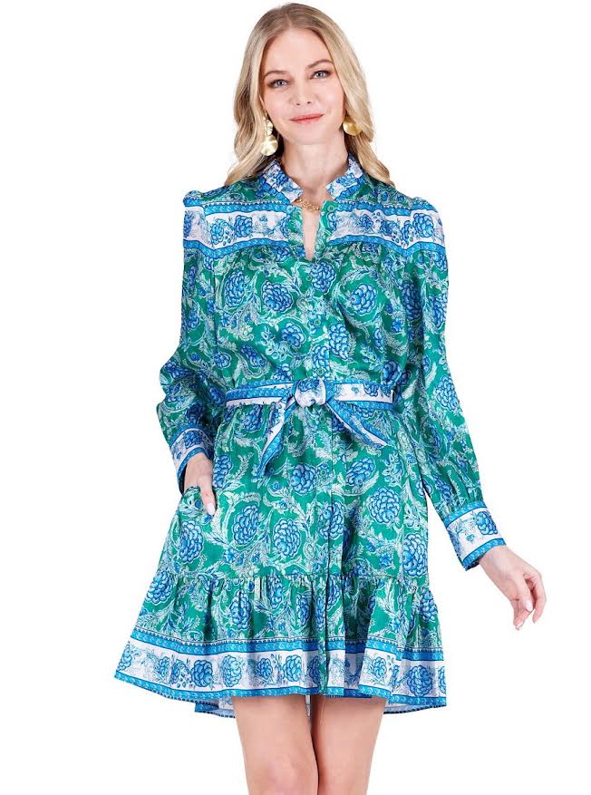 Bluebell Bloom Button Down Dress
