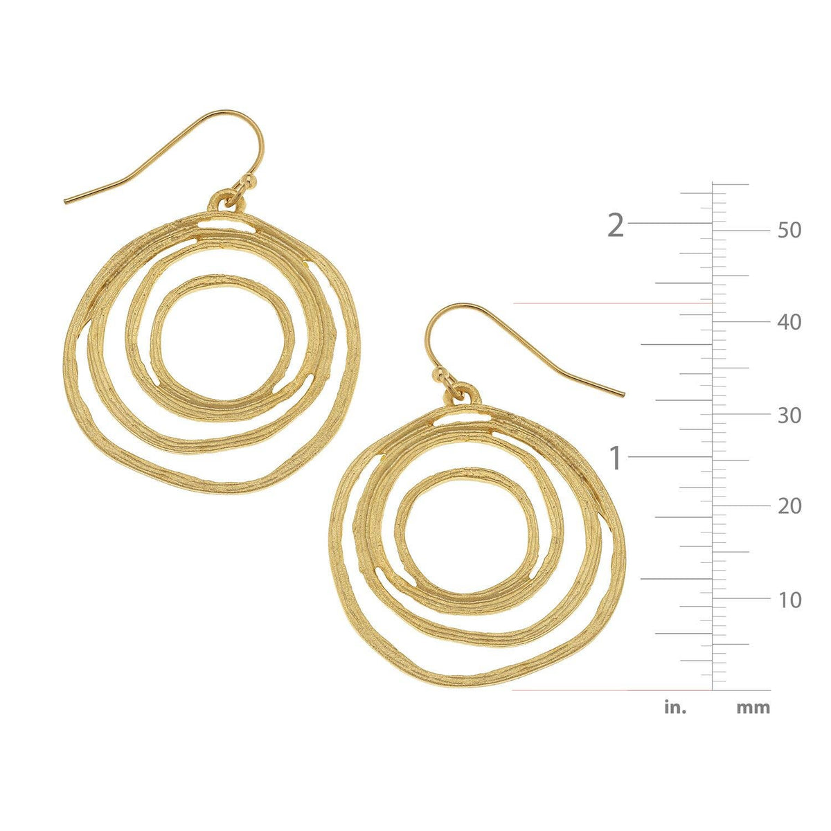Susan Shaw | Gold Filigree Cut Out Earrings