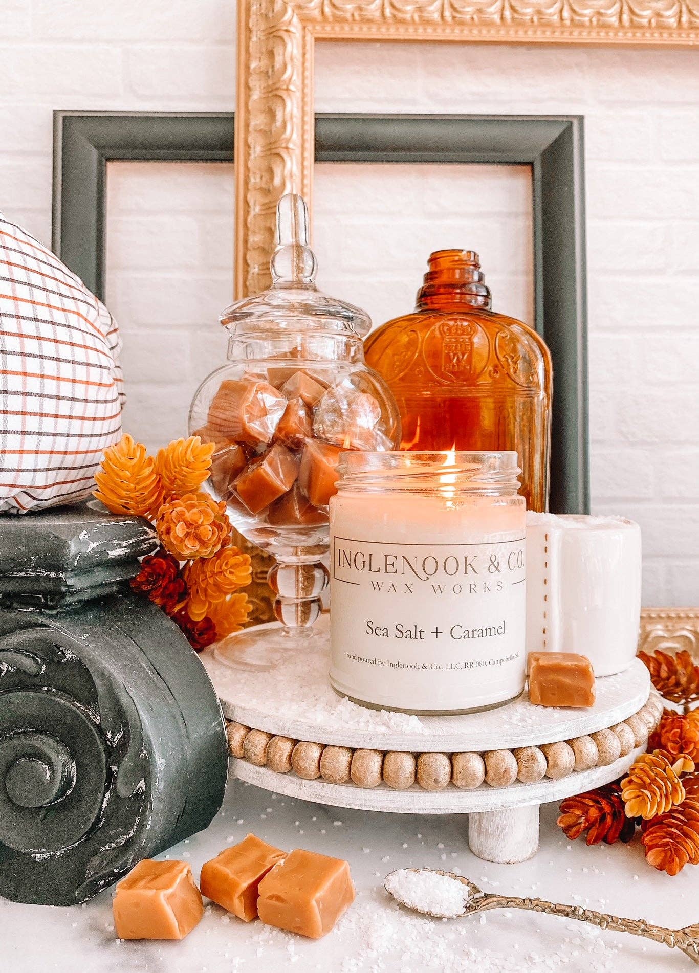 Sea Salt + Caramel Soy Candle - 16 oz