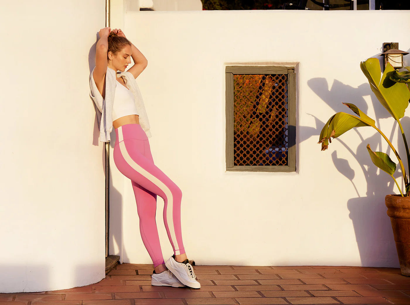 Hana 7/8 Side Stripe Legging Orchid