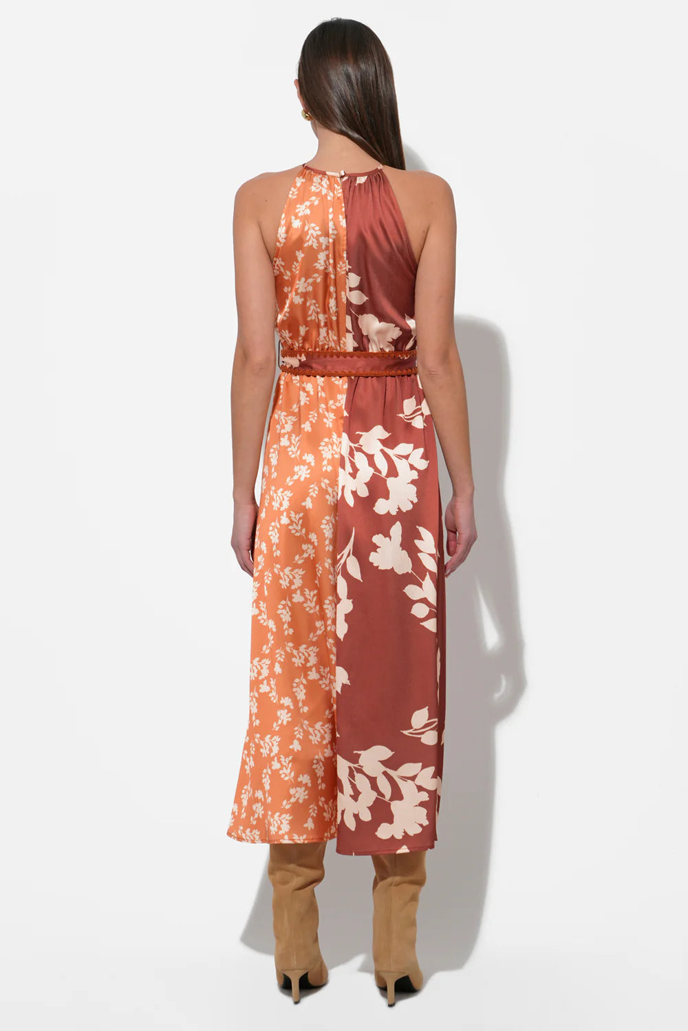 Sandi Two Toned Halter Dress