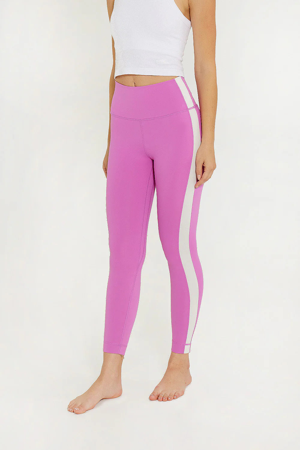 Hana 7/8 Side Stripe Legging Orchid