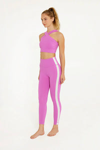 Hana 7/8 Side Stripe Legging Orchid
