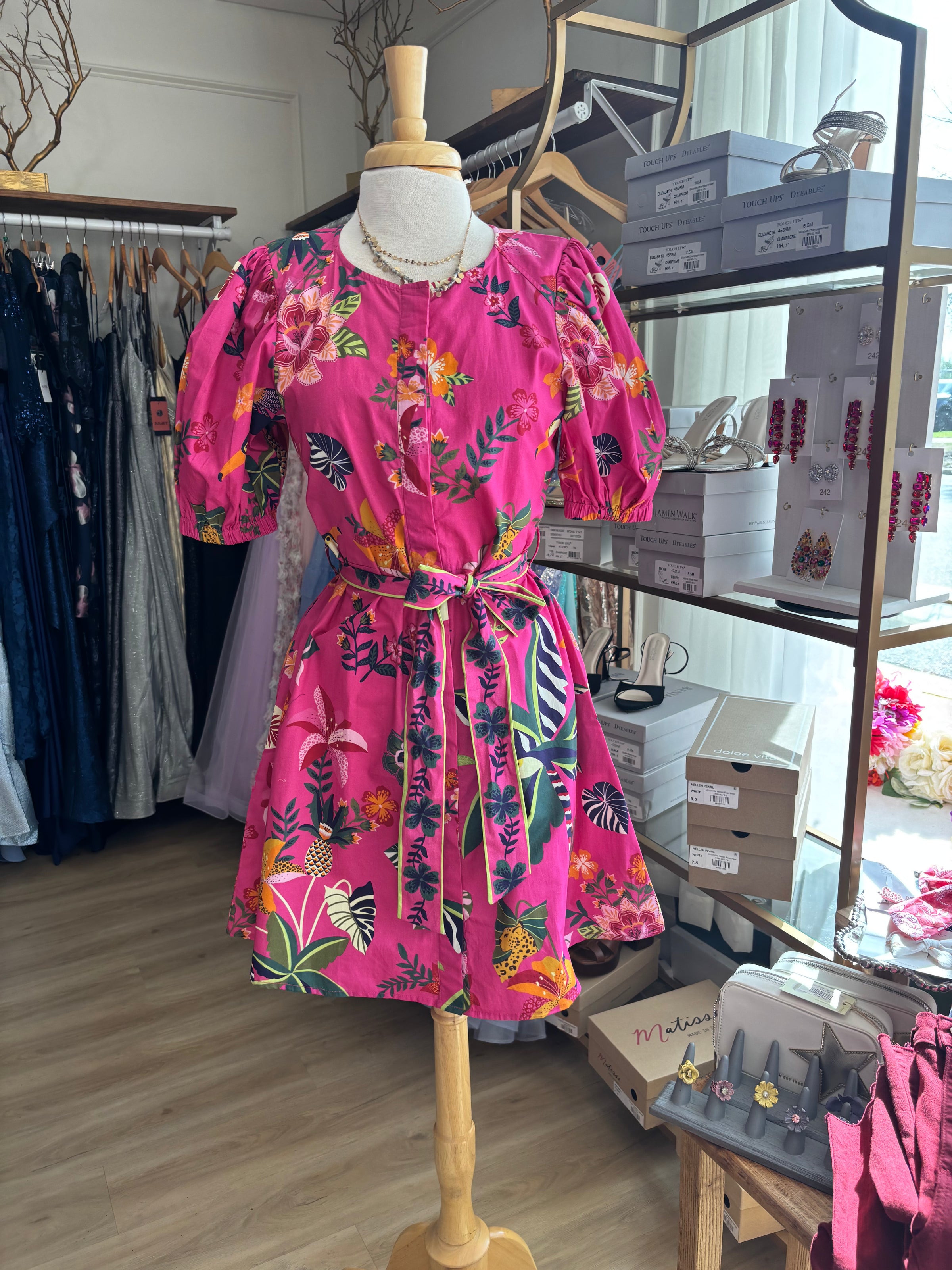 Raspberry Bloom Skyla Dress