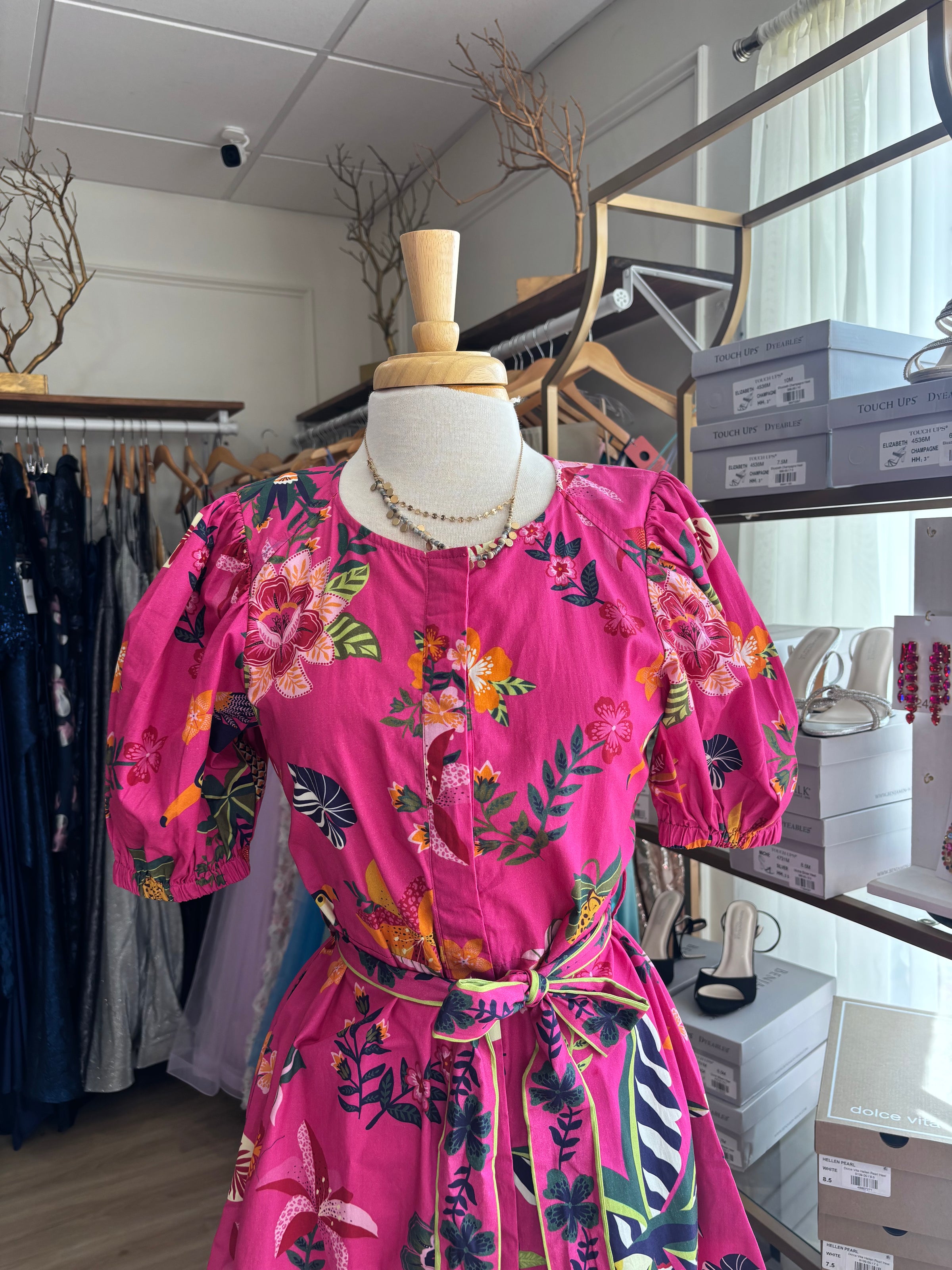 Raspberry Bloom Skyla Dress