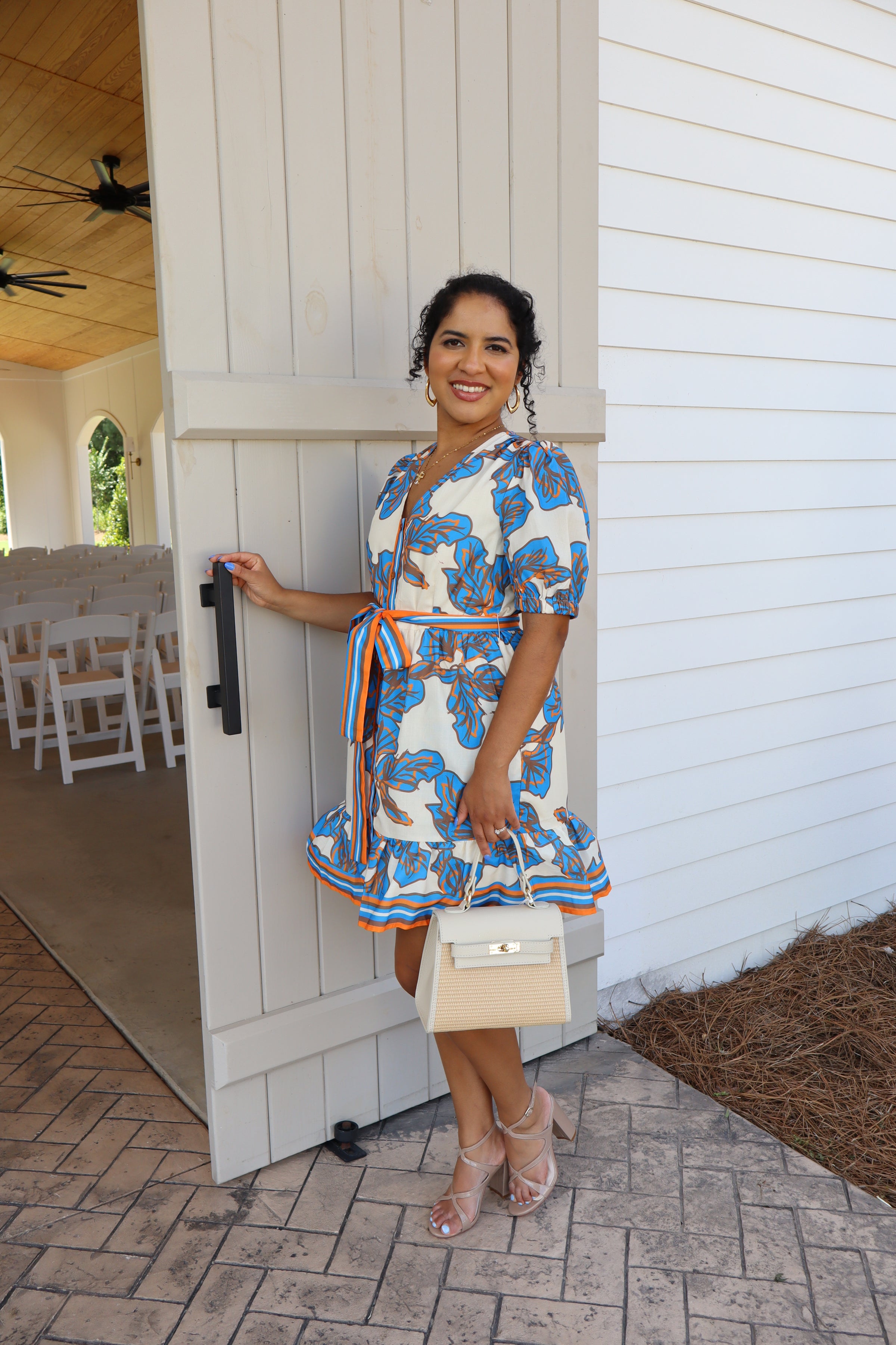 Bold Riveria V-Neck Dress