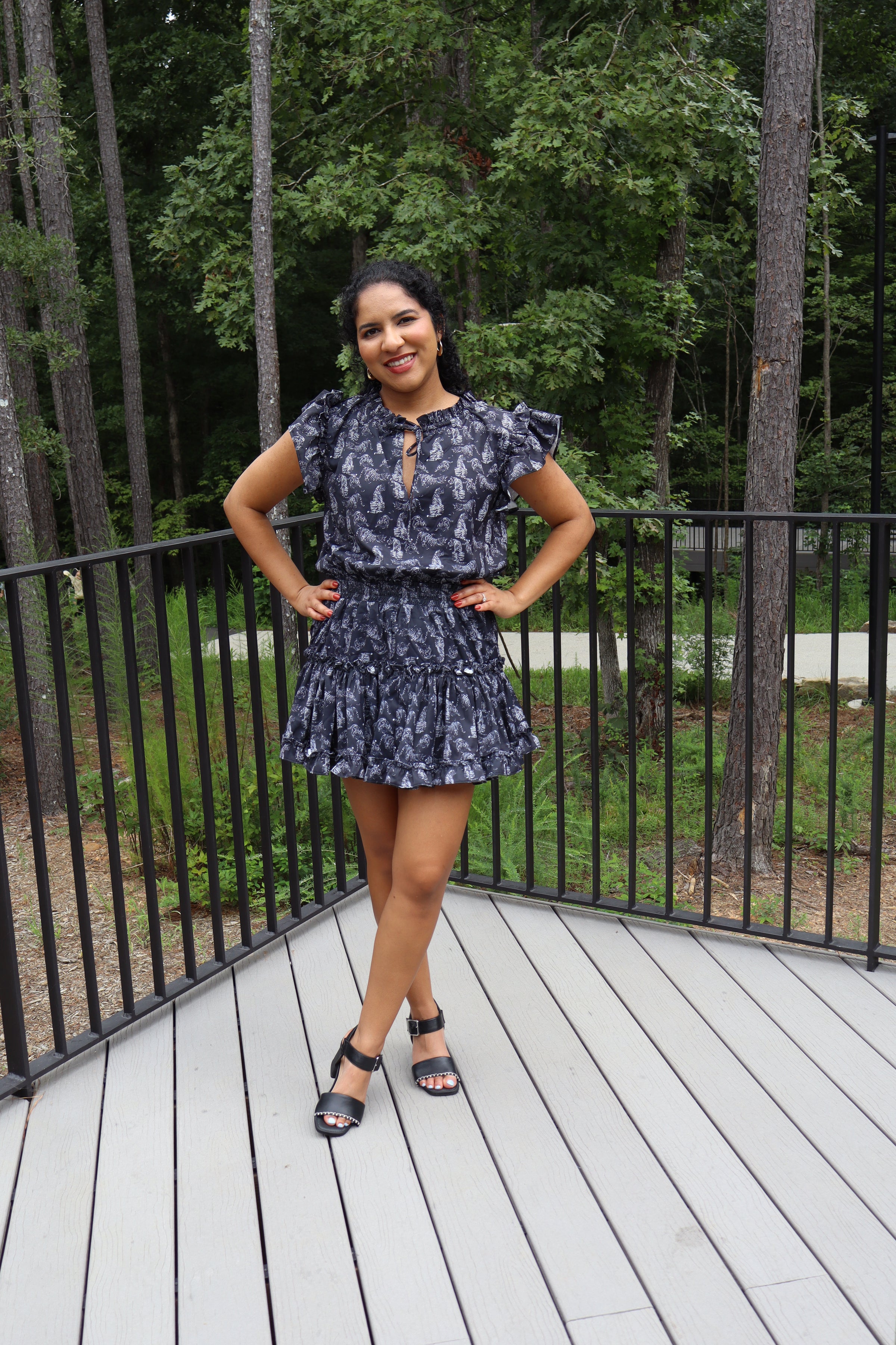 Monet Watercolor Tiger Dress