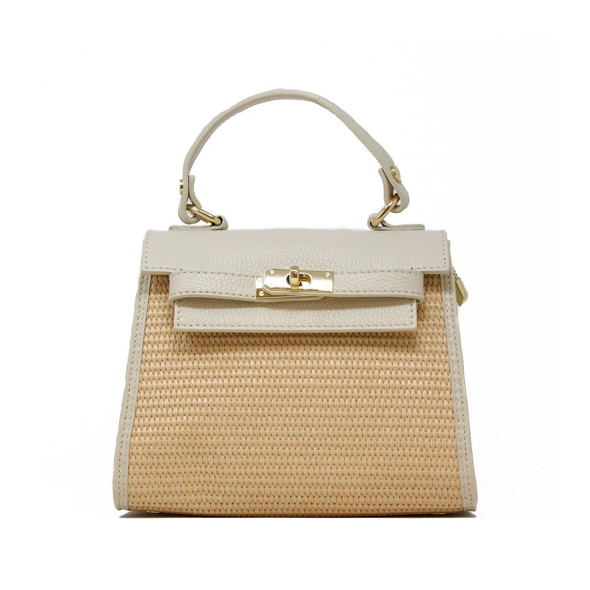 Raffia Leather Handbag