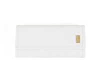 Luxe Jewelry Wallet in Blanc