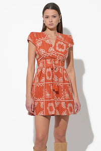Selina Embroidered Cap Sleeve Dress