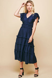 Ellison Midi Dress - Navy