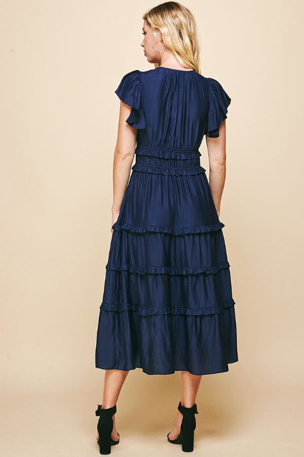 Ellison Midi Dress - Navy