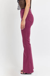 Sangria Flare Clean Hem Jean
