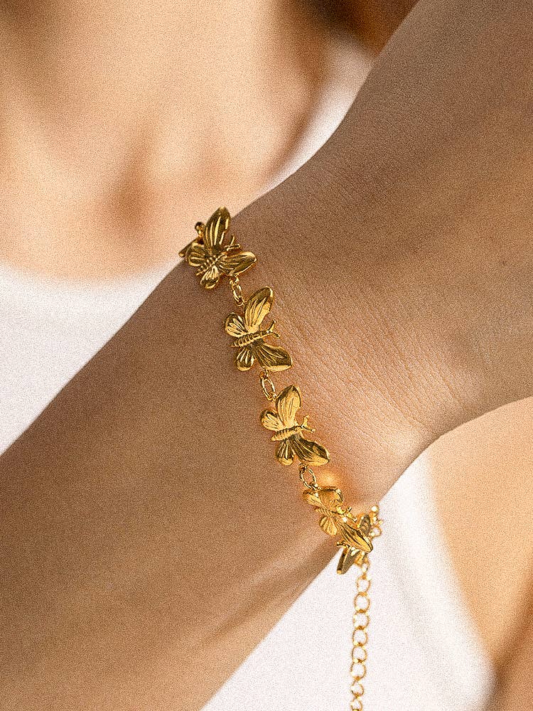 Butterfly Chain Bracelet & Necklace