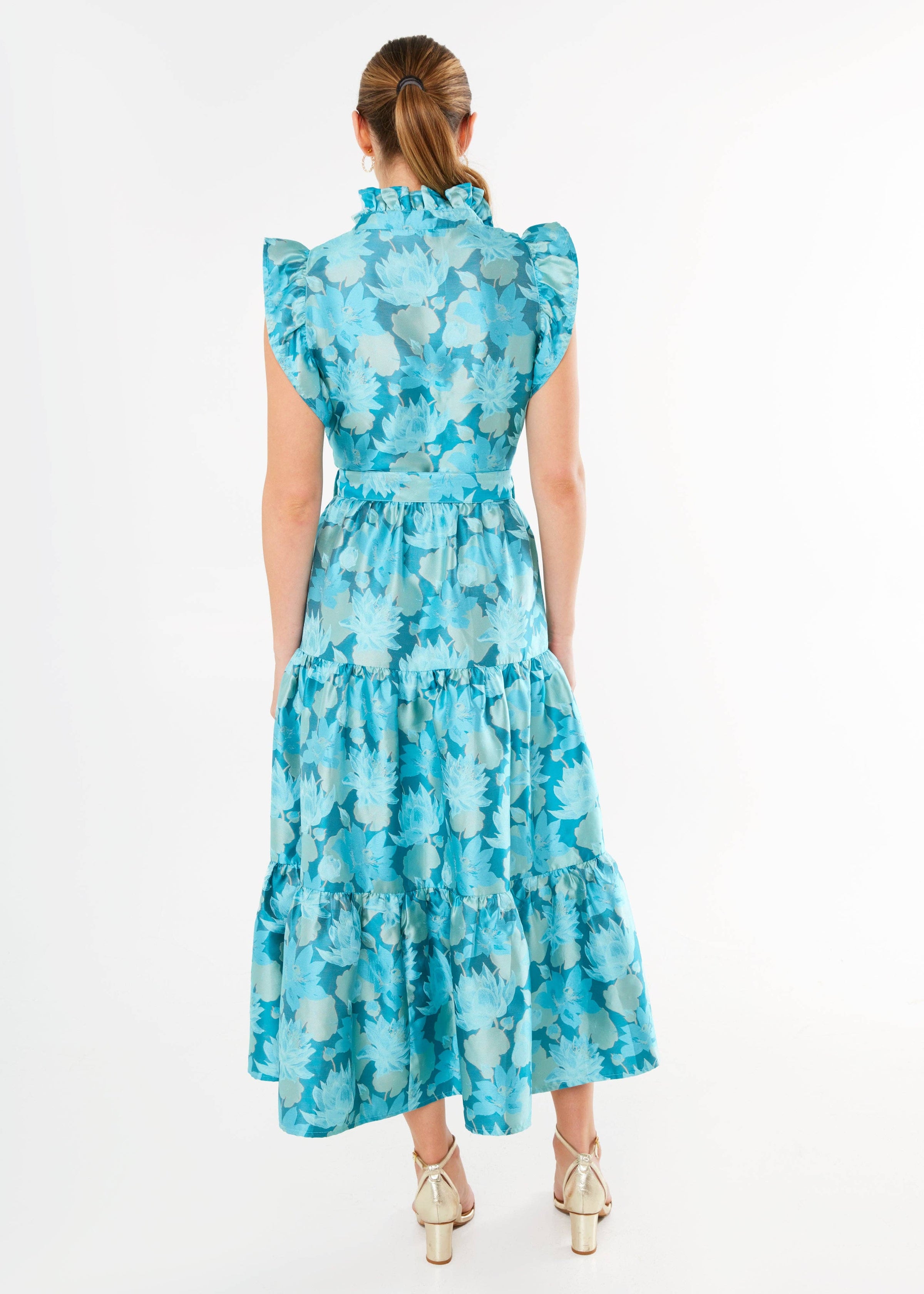 Sleeveless Sadie Aqua Dress