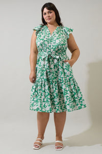 Charlotte Button Midi Dress