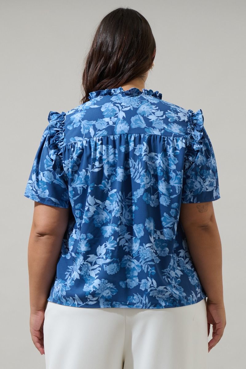 Danielle Ruffle Blouse