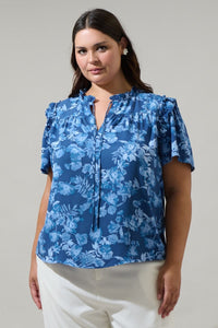 Danielle Ruffle Blouse