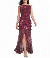 Eleanora Sleeveless Ruffle Gown