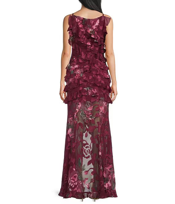 Eleanora Sleeveless Ruffle Gown