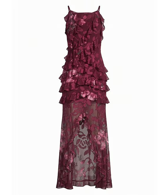 Eleanora Sleeveless Ruffle Gown