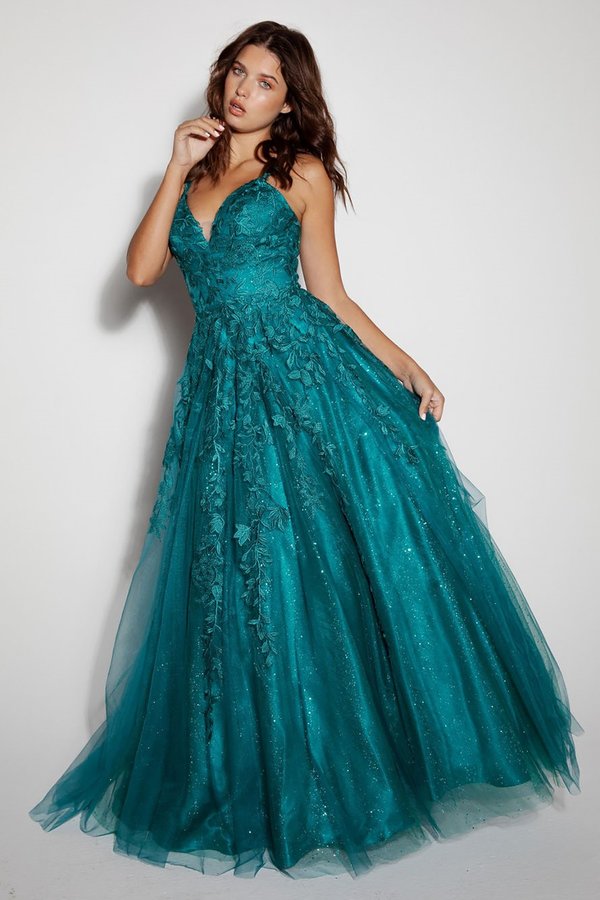 Teal Hey Angel Gown - E-9858