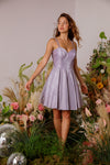 Lavender A-Line Mini Dress